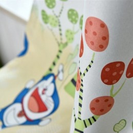 Doraemon Mönstrad Mörkläggningsgardin Måttbeställd Gardin Fönstergardiner För Barnrum