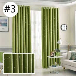 Mörkläggningsgardin Måttbeställd Gardin Enfärgad Ihålig Stjärna