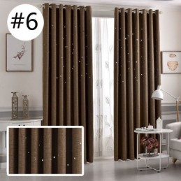 Mörkläggningsgardin Måttbeställd Gardin Enfärgad Ihålig Stjärna