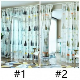 Måttbeställd Gardin Gardin Med Skogstryck Fönster