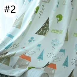 Måttbeställd Gardin Gardin Med Skogstryck Fönster