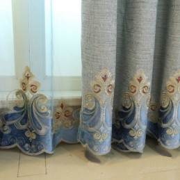 Måttbeställd Chenillegardin Gardin I Europeisk Stil För Fönster