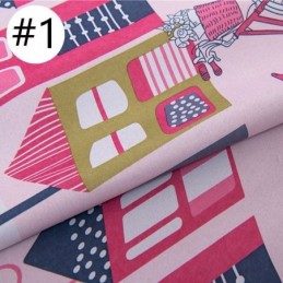 Mörkläggningsgardiner För Tecknade Hus, Barnrumsgardiner, Måttbeställda Gardiner