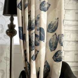 Miljöskyddsgardin Måttbeställd Gardin Bomull Och Hampa Ventilationsgardin Tryckt Fönsterbehandling