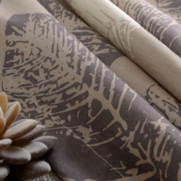 Miljöskyddsgardin Måttbeställd Gardin Bomull Och Hampa Ventilationsgardin Tryckt Fönsterbehandling