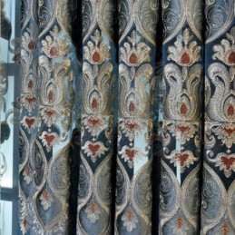 Måttbeställd Chenillegardin För Fönster I Europeisk Stil, Vardagsrum