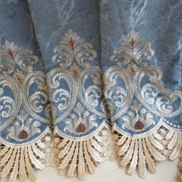 Måttbeställd Chenillegardin För Fönster I Europeisk Stil, Vardagsrum