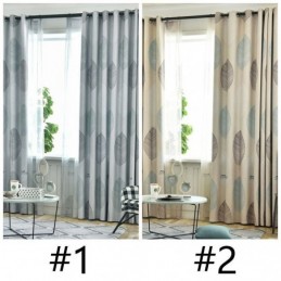 Mörkläggningsgardin Måttbeställd Gardin Nordisk Lövtryck Fönster