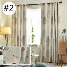 Mörkläggningsgardin Måttbeställd Gardin Nordisk Lövtryck Fönster