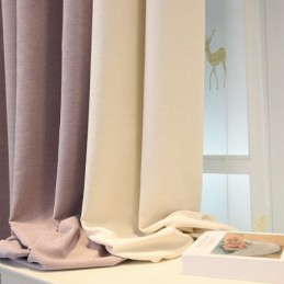 Mörkläggningsgardin I Enfärgad Design, Måttbeställd Gardin För Vardagsrum