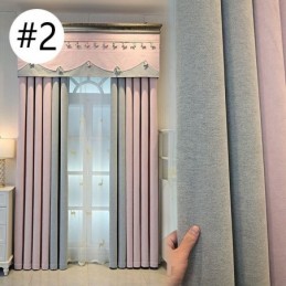 Mörkläggningsgardin I Enfärgad Design, Måttbeställd Gardin För Vardagsrum