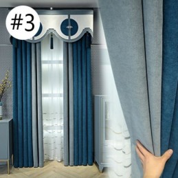 Mörkläggningsgardin I Enfärgad Design, Måttbeställd Gardin För Vardagsrum