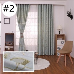 Lövtryckta Mörkläggningsgardiner I Tyg För Vardagsrum