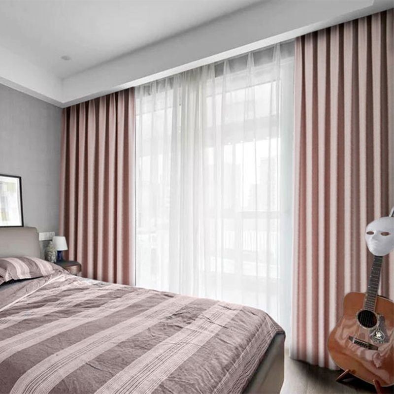 Hemgardin Måttbeställd Gardin Nordisk Stil Enfärgad