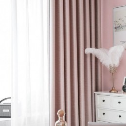 Hemgardin Måttbeställd Gardin Nordisk Stil Enfärgad