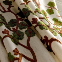 Modern Gardin Måttbeställd Gardin Bomull Linne Fräsch Minimalistisk