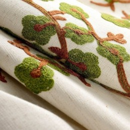 Modern Gardin Måttbeställd Gardin Bomull Linne Fräsch Minimalistisk