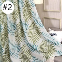 Mörkläggningsgardin Med Tropiskt Tryck, Måttbeställd Gardin I Tyll Med Amerikanska Löv, För Sovrum, Panel