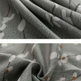 Modern Gardin Måttbeställd Gardin Blommönster Hem