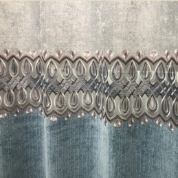 Chenillegardin Måttbeställd Gardin Modern Broderad Vardagsrum