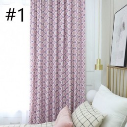 Modern Måttbeställd Gardin Med Bomullsmönster, Fiskfjäll