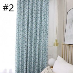 Modern Måttbeställd Gardin Med Bomullsmönster, Fiskfjäll