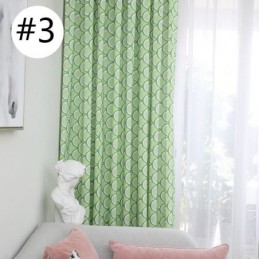 Modern Måttbeställd Gardin Med Bomullsmönster, Fiskfjäll