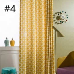 Modern Måttbeställd Gardin Med Bomullsmönster, Fiskfjäll