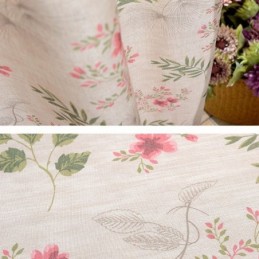 Modern Måttbeställd Gardingardin Bomullsväxter Tryckta