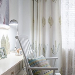 Nordisk Gardin Måttbeställd Gardinbladmönster Hem