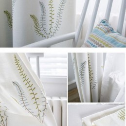 Nordisk Gardin Måttbeställd Gardinbladmönster Hem