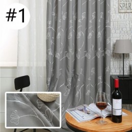 Nordisk Gardin Måttbeställd Gardin Bomullslövbroderi