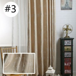 Nordisk Gardin Måttbeställd Gardin Bomullslövbroderi