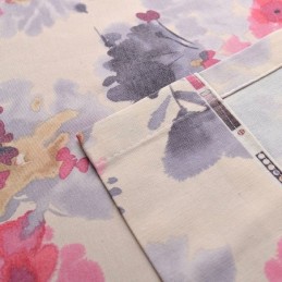 Modern Måttbeställd Gardin I Bomull Med Blommönster