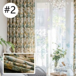 Modern Gardin Måttbeställd Gardin Bomull Enkel Stil