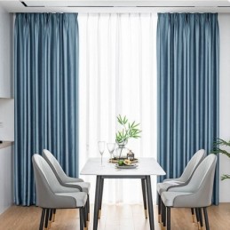 Hemgardin Måttbeställd Gardin Nordisk Stil Enfärgad