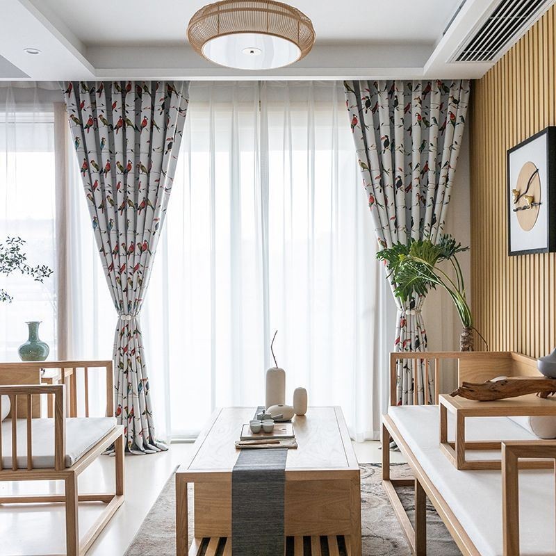 Modern Gardin Måttbeställd Gardin Djurtryck Hem