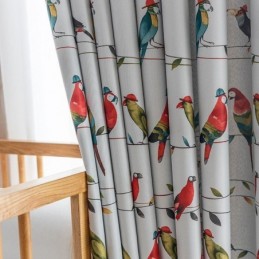 Modern Gardin Måttbeställd Gardin Djurtryck Hem