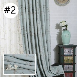 Mörkläggningsgardin Måttbeställd Gardin Bomull Linne Broderi Vete