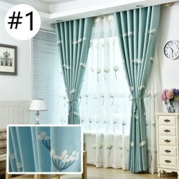 Nordisk Gardin Måttbeställd Gardin Minimalistisk Blombroderi