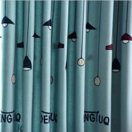Modern Måttbeställd Gardin Gardinlampmönster Polyester