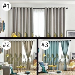 Nordisk Gardin Måttbeställd Gardin Lövmönster Polyester