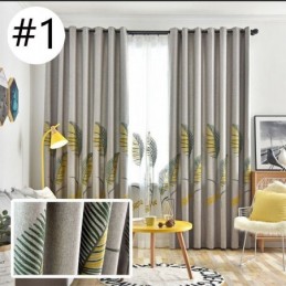 Nordisk Gardin Måttbeställd Gardin Lövmönster Polyester