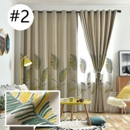 Nordisk Gardin Måttbeställd Gardin Lövmönster Polyester