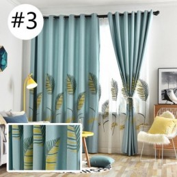 Nordisk Gardin Måttbeställd Gardin Lövmönster Polyester