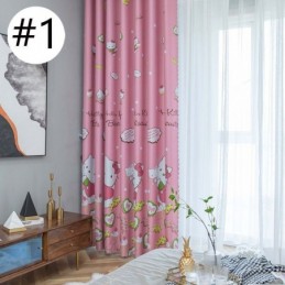 Vackra Mörkläggningsgardiner Med Tygdraperier Med Katttryck