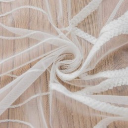 Modern Enkel Skir Gardin Måttbeställd Gardingeometri Jacquardtyg Vardagsrumsstudie