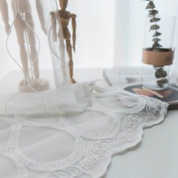 Modern Enkel Skir Gardin Måttbeställd Gardingeometri Jacquardtyg Vardagsrumsstudie