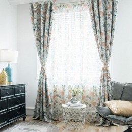 Amerikansk Tecknad Skir Gardin Måttbeställd Gardin Sjöstjärna Snäckskal Tryckt Sovrum Barnrum Tyg