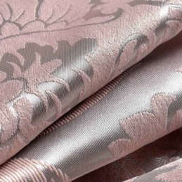 Måttbeställd Gardin För Europeisk Lantlig Stil, Rosa Jacquard, Mörkläggningstyg För Sovrum